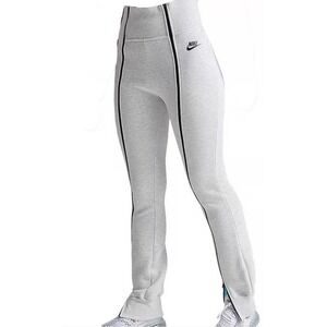 Nike Tech Fleece Womens M Gray High Waisted Slim Zip Jogger Pants Athletic Cozy